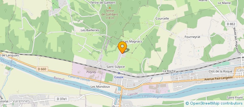 localisation de l'entreprise MONSIEUR GWENAEL MALARD  LALINDE