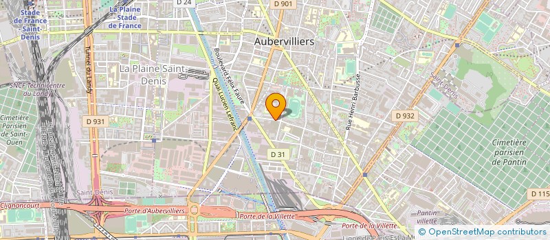 localisation de l'entreprise MONSIEUR GWENAEL MARCONNOT à AUBERVILLIERS