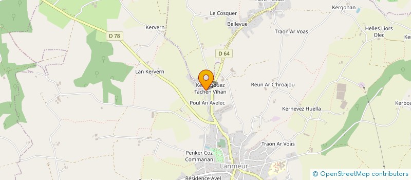 localisation de l'entreprise MONSIEUR GWENAEL MONCUS  LANMEUR