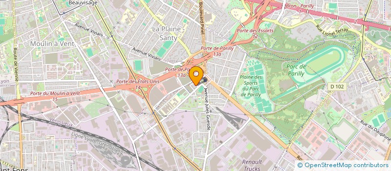 localisation de l'entreprise MONSIEUR GWENAEL MORICHAUD  VENISSIEUX