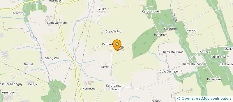 localisation de l'entreprise MONSIEUR GWENAEL NEDELEC  PLOGASTEL-SAINT-GERMAIN