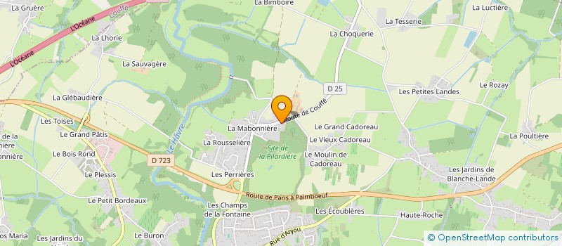 localisation de l'entreprise MONSIEUR GWENAEL PAGEAU à OUDON