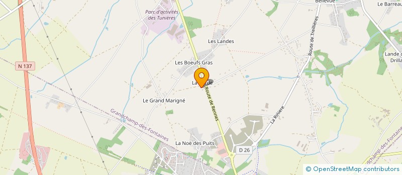 localisation de l'entreprise MONSIEUR GWENAEL PAPIN à GRANDCHAMP-DES-FONTAINES