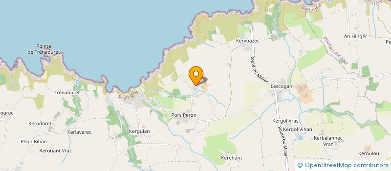 localisation de l'entreprise MONSIEUR GWENAEL PEUZIAT  BEUZEC-CAP-SIZUN