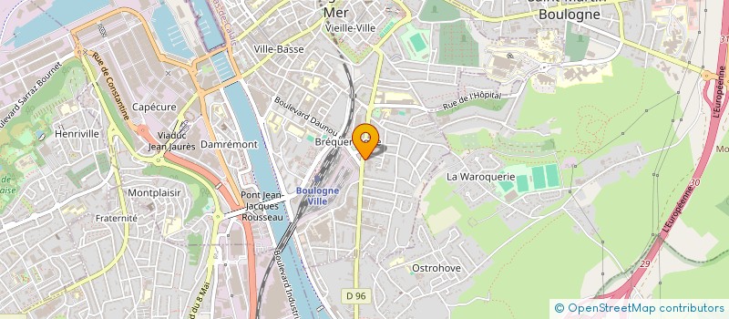 localisation de l'entreprise MONSIEUR GWENAEL PIESSE à BOULOGNE-SUR-MER