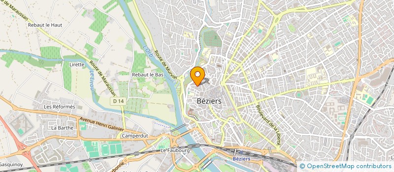 localisation de l'entreprise MONSIEUR GWENAEL PIVERT  BEZIERS