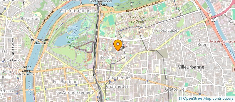 localisation de l'entreprise MONSIEUR GWENAEL PONT  VILLEURBANNE