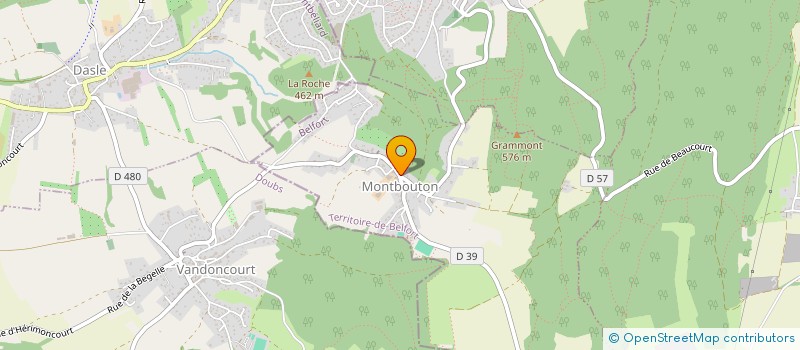 localisation de l'entreprise MONSIEUR GWENAEL RILLIOT à MONTBOUTON