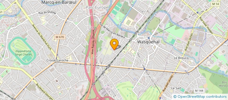 localisation de l'entreprise MONSIEUR GWENAEL ROELAND  WASQUEHAL