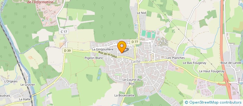 localisation de l'entreprise MONSIEUR GWENAEL ROULLEAU  LAILLE