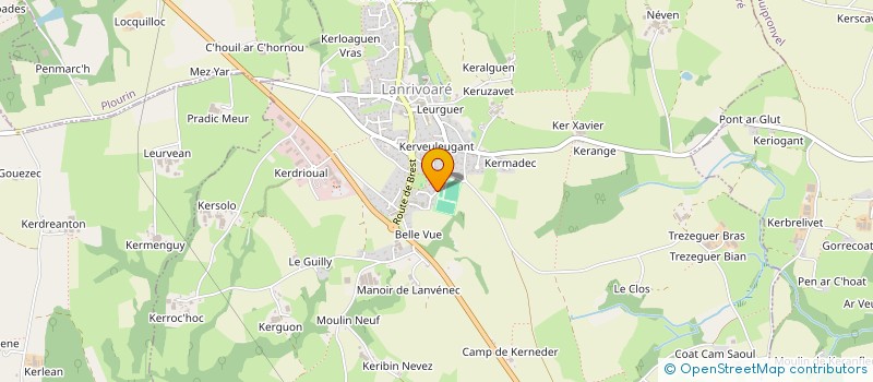 localisation de l'entreprise MONSIEUR GWENAELLE VIGOUROUX à LANRIVOARE