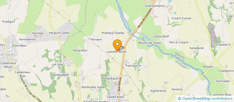 localisation de l'entreprise MONSIEUR GWENC'HLAN BIGER  LESNEVEN