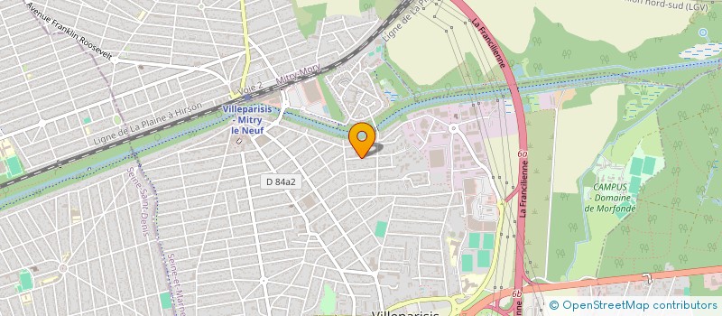 localisation de l'entreprise MONSIEUR GWENDAL BERNARD  VILLEPARISIS