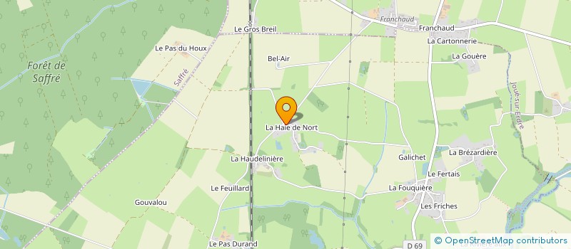 localisation de l'entreprise MONSIEUR GWENDAL BEZIER  NORT-SUR-ERDRE