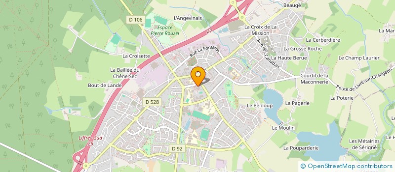 localisation de l'entreprise MONSIEUR GWENDAL BOUGEARD  LIFFRE