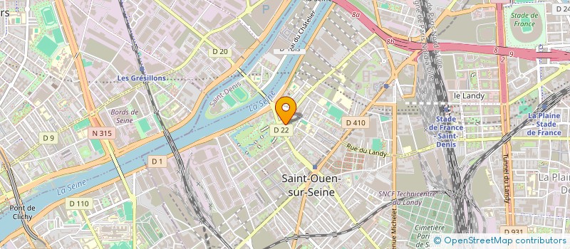 localisation de l'entreprise MONSIEUR GWENDAL BRIEC à SAINT-OUEN-SUR-SEINE