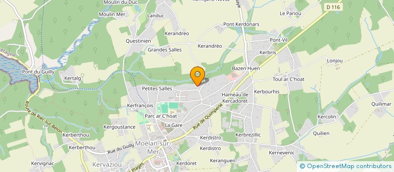 localisation de l'entreprise MONSIEUR GWENDAL CAERIC  MOELAN-SUR-MER