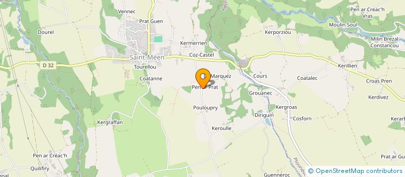 localisation de l'entreprise MONSIEUR GWENDAL CAVAREC  LE FOLGOET