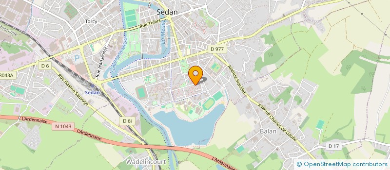 localisation de l'entreprise MONSIEUR GWENDAL COEFFIER à SEDAN