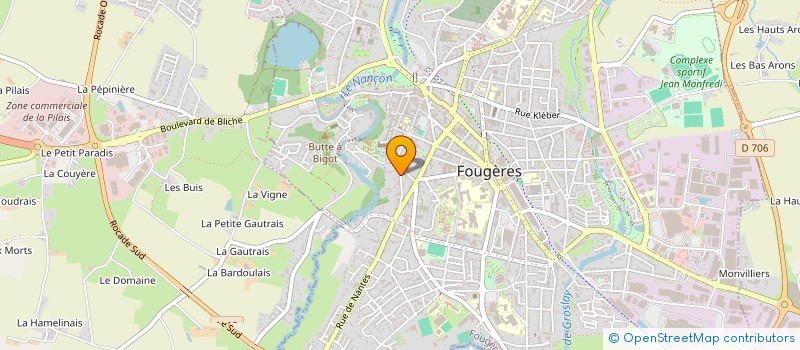 localisation de l'entreprise MONSIEUR GWENDAL COSTARD  FOUGERES