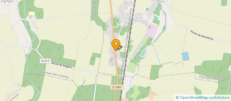localisation de l'entreprise MONSIEUR GWENDAL DUMALIN à PRESSIGNY-LES-PINS