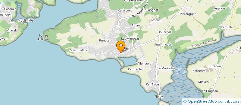 localisation de l'entreprise MONSIEUR GWENDAL EVENOU  HOPITAL-CAMFROUT