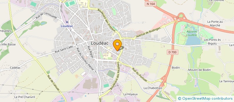 localisation de l'entreprise MONSIEUR GWENDAL FLAGEUL à LOUDEAC