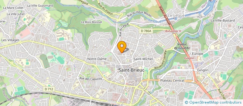 localisation de l'entreprise MONSIEUR GWENDAL FLOURIOT à SAINT-BRIEUC