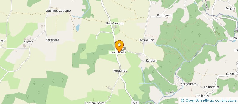 localisation de l'entreprise MONSIEUR GWENDAL FOUILLEN  BUBRY