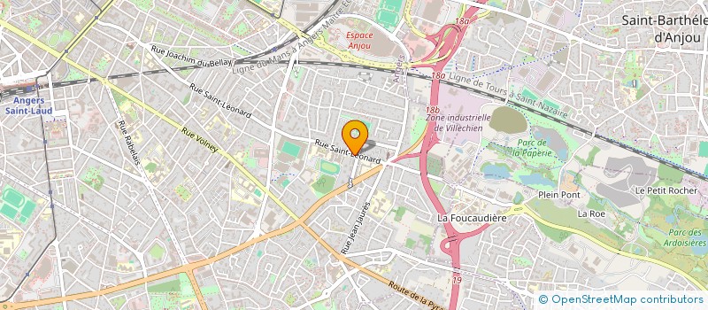 localisation de l'entreprise MONSIEUR GWENDAL FRONTEAU à ANGERS