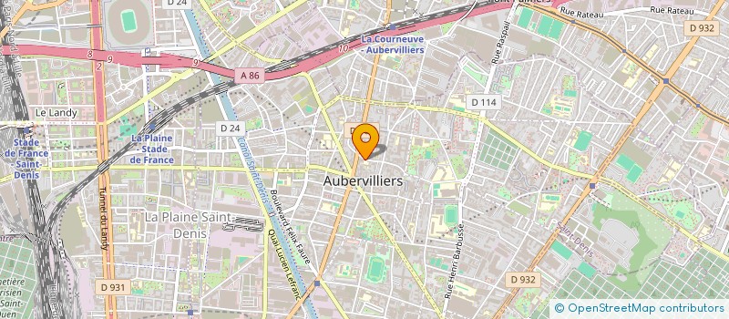 localisation de l'entreprise MONSIEUR GWENDAL GALAIS  AUBERVILLIERS