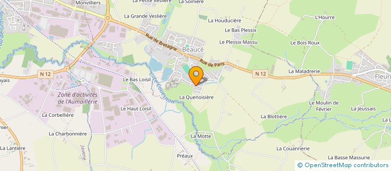 localisation de l'entreprise MONSIEUR GWENDAL GENSON  ROMAGNE