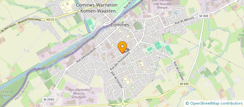 localisation de l'entreprise MONSIEUR GWENDAL GERARDIN à COMINES