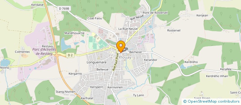 localisation de l'entreprise MONSIEUR GWENDAL HOREL à PLOUAY