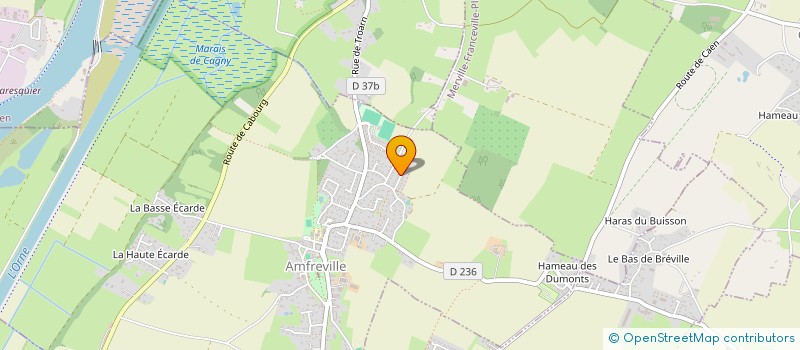 localisation de l'entreprise MONSIEUR GWENDAL KERNEIS  AMFREVILLE