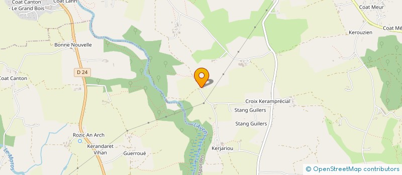 localisation de l'entreprise MONSIEUR GWENDAL LE BOURHIS  ROSPORDEN