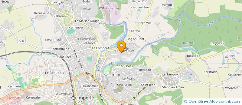localisation de l'entreprise MONSIEUR GWENDAL LE NADAN à QUIMPERLE