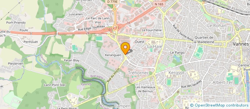 localisation de l'entreprise MONSIEUR GWENDAL LE VIGOUROUX à VANNES