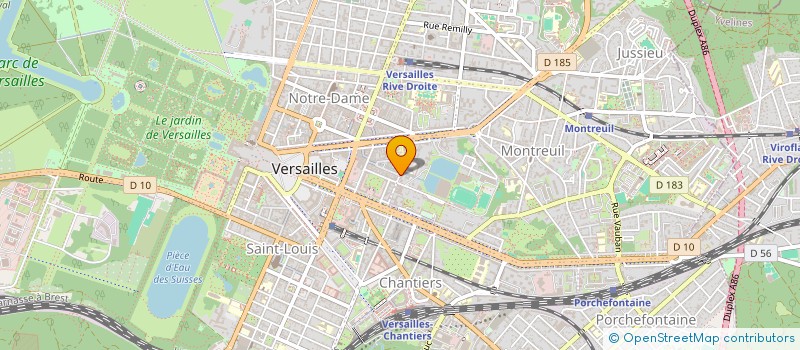 localisation de l'entreprise MONSIEUR GWENDAL LEMAITRE  VERSAILLES