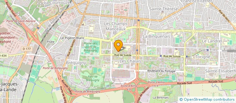 localisation de l'entreprise MONSIEUR GWENDAL MAGUERO  RENNES