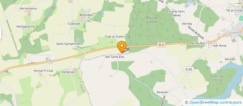 localisation de l'entreprise MONSIEUR GWENDAL MOREAU  PAULE