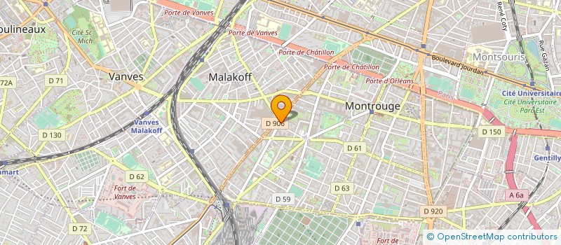 localisation de l'entreprise MONSIEUR GWENDAL MOREL  MONTROUGE