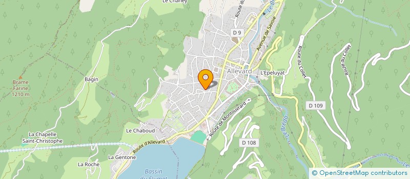 localisation de l'entreprise MONSIEUR GWENDAL MOUCHARD  ALLEVARD