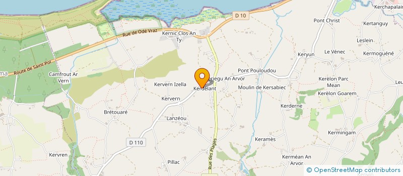 localisation de l'entreprise MONSIEUR GWENDAL NICOUX  PLOUNEVEZ-LOCHRIST