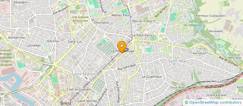 localisation de l'entreprise MONSIEUR GWENDAL PERON à BREST