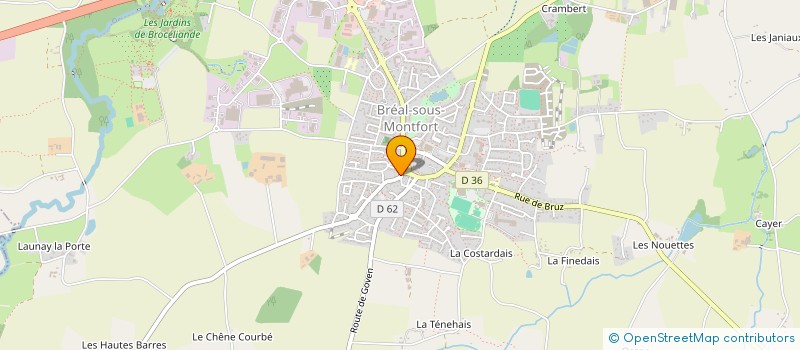 localisation de l'entreprise MONSIEUR GWENDAL POULAIN à BREAL-SOUS-MONTFORT