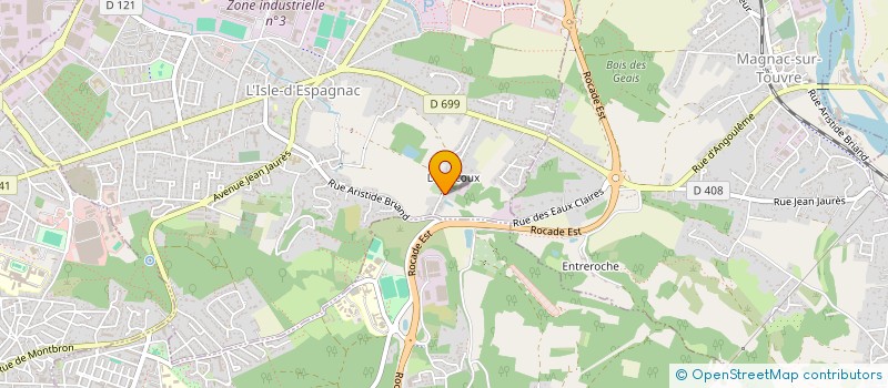 localisation de l'entreprise MONSIEUR GWENDAL RAUDIER à L'ISLE-D'ESPAGNAC