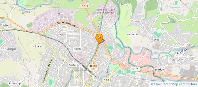 localisation de l'entreprise MONSIEUR GWENDAL RAULT à MAZAMET