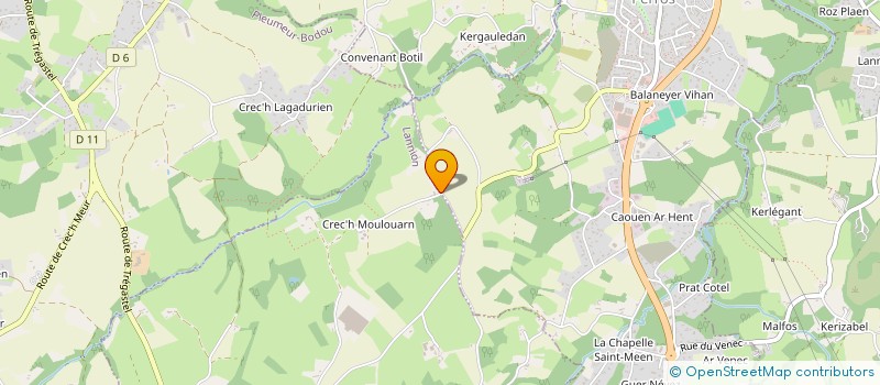 localisation de l'entreprise MONSIEUR GWENDAL RIVOAL  LANNION