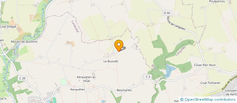 localisation de l'entreprise MONSIEUR GWENDAL TALLEC  LANDUDAL